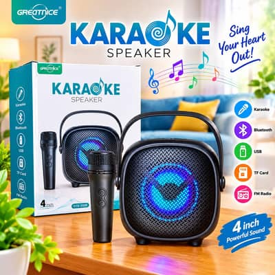 Karaoke Blutooth Speaker with Mic