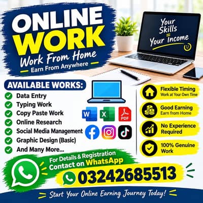 online work available at home interested people come watsup