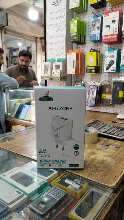 Thunder TH-600 Quick Charge 3.1A Dual USB Charger (Type-C)