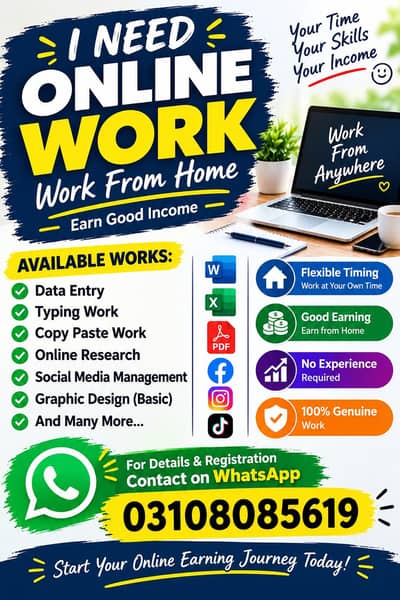 I need online work