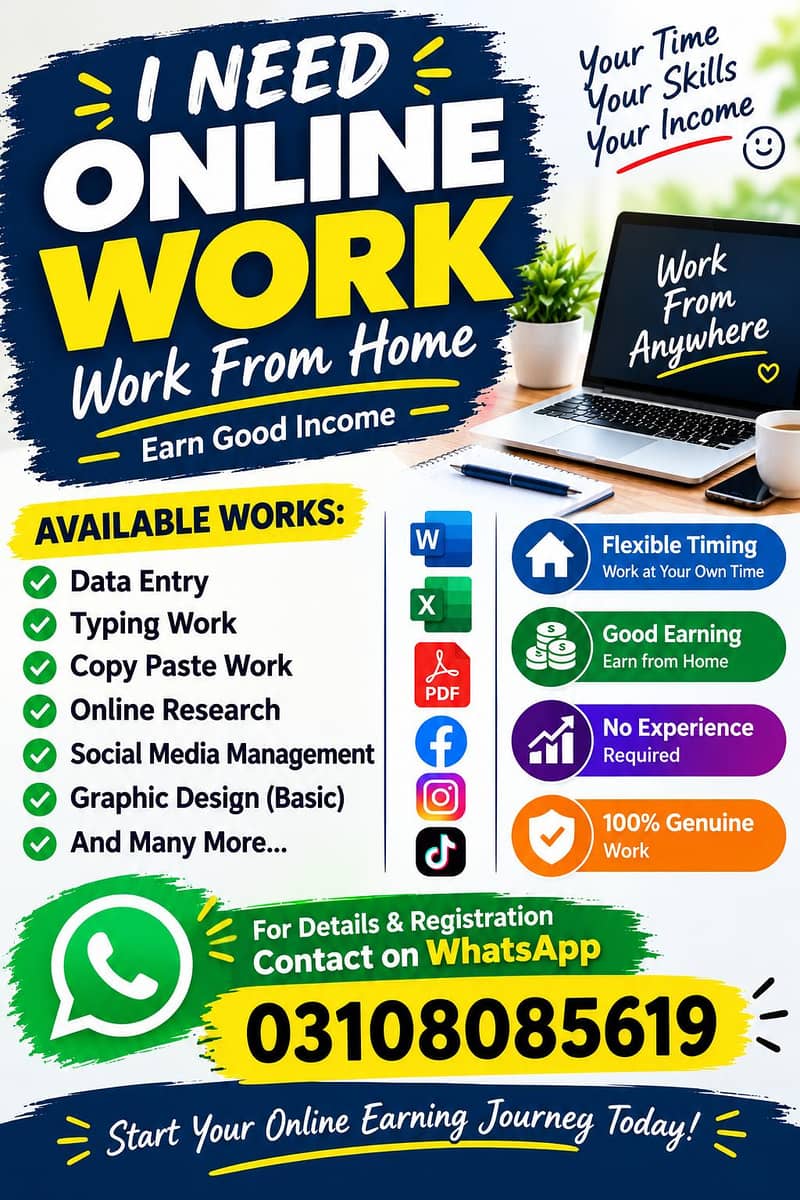 I need online work 0