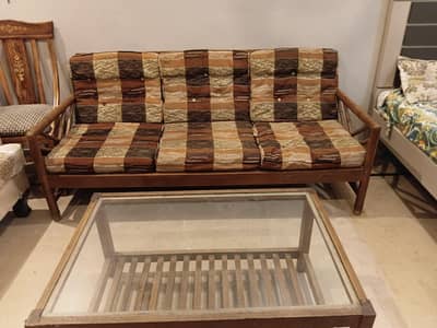 5 Seater Sofa Set with tables