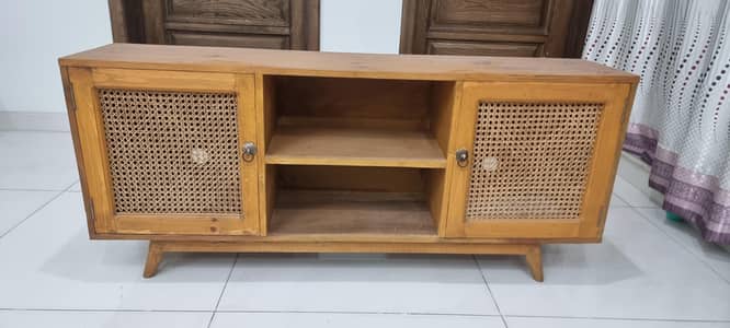 Rattan Cane TV console