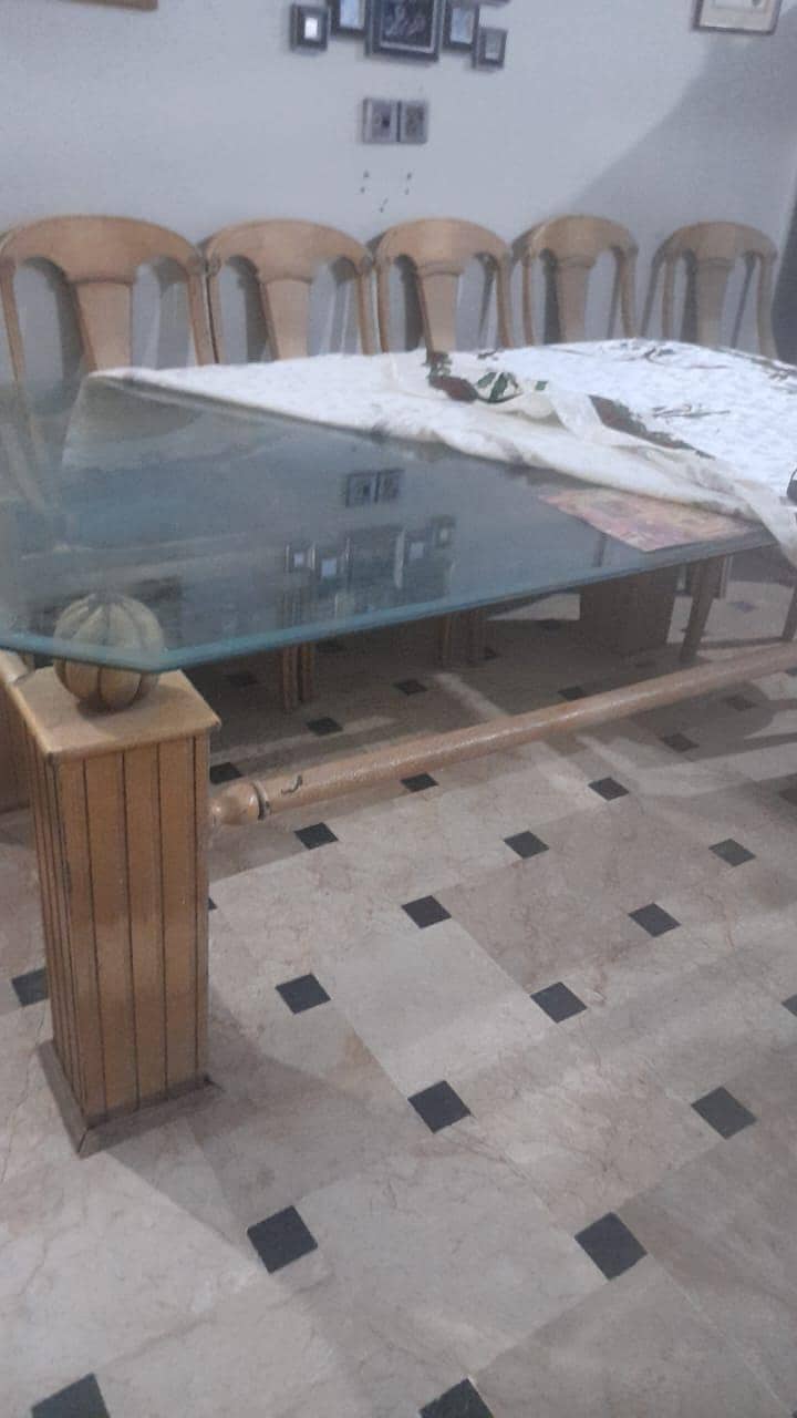 dining table and 8 cheer 1