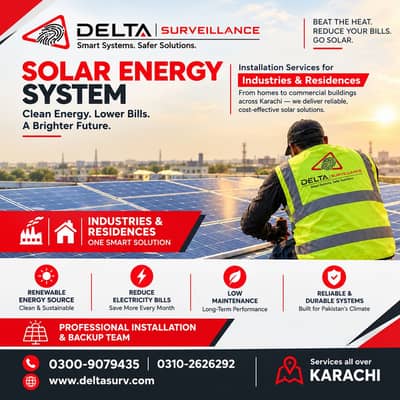 Solar Panel Installation, Cleaning & Maintenance in Karachi