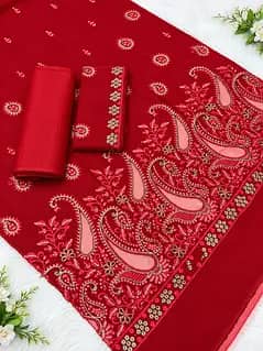 Premium Embroidered Unstitched Suits for Women