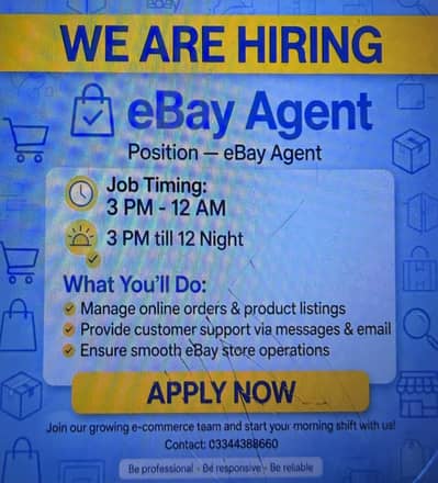 Need Full time person for eBay. .