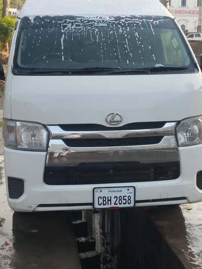 Toyota Hiace highroof available for booking tour rent