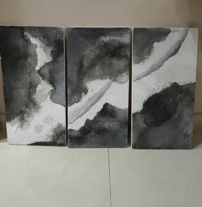Aesthetic texture art 3 canvas 1 by 2 feet