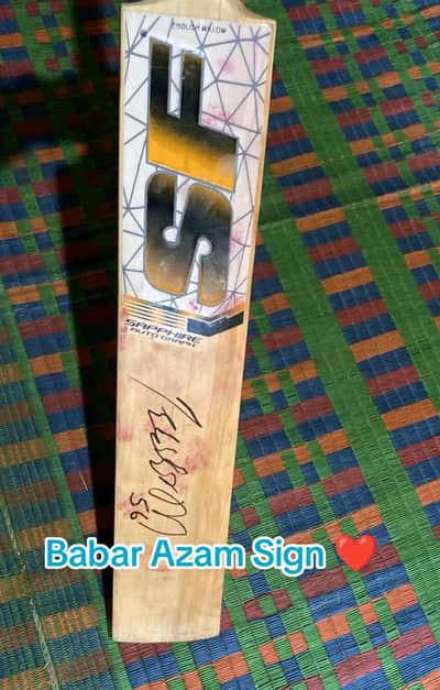 Babar Azam Signed Hard Ball Cricket Bat  | Rare Collectible
