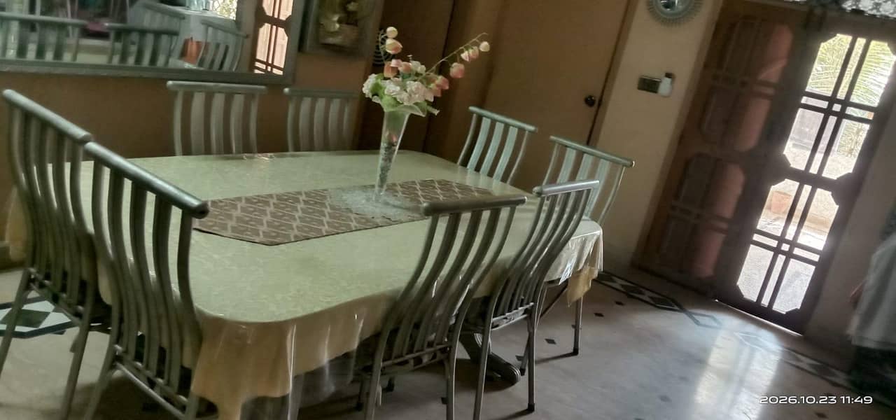 Wooden Dining Table with 8 Chairs – Rs. 26,000 - Dining Tables - 1120806172