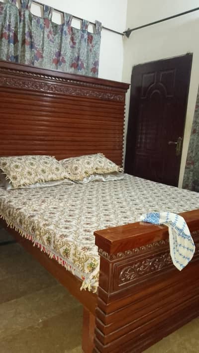 wooden bed dressing  cupboard