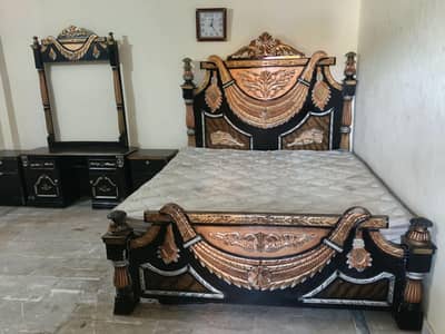 bed and showcase for sale