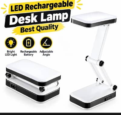 Folding Desk Led Light Portable Travel Study Table Lamp Fordable