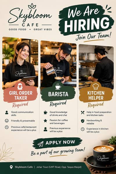 Staff Required