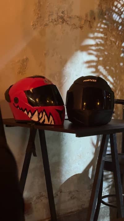 Original aero shield helmet.
