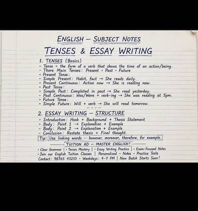 `Handwritten Notes Service - Neat Writing - Lahore` *