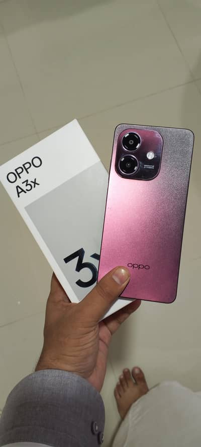 OPPO A3x 6/128 With Original Box Non PTA