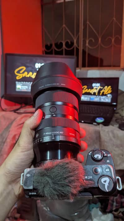 Sony zv ET and Mark II with 17 to 40 mm 1.8 sigma lens