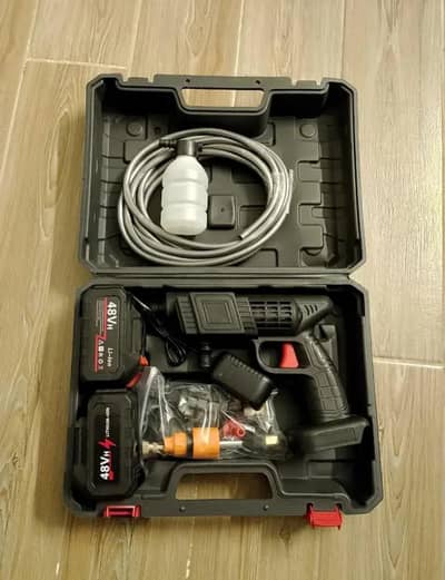 48V Multifunctional High Pressure Washer Gun | 5 Cell Double Battery