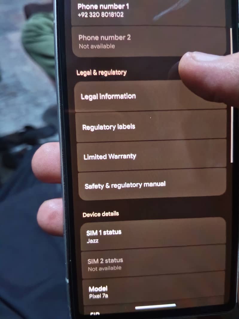 Google Pixel 7a 0