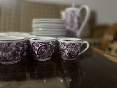 Vintage fine porcelain miniature tea set /collector'spiece/antique se