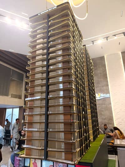 ALGHAFOOR SKY RISE MAIN 200 FEET WIDE ROAD FACING CORNER APARTMENT FOR SALE