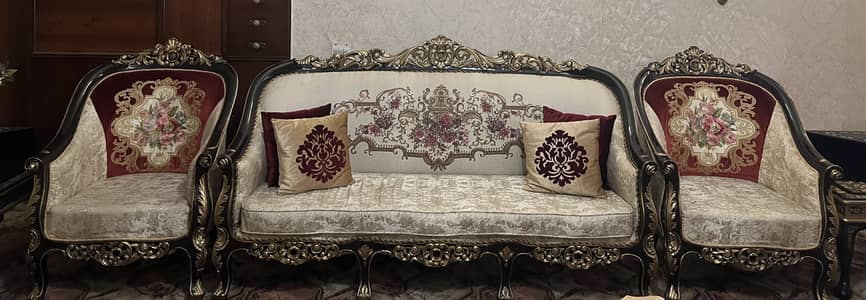 Sheesham wood pure 3 seater & 2 one seater