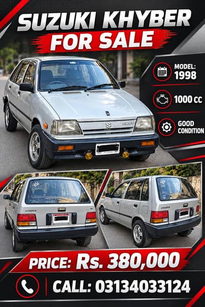 0313-40-33-124.   Suzuki  Khyber. 1998