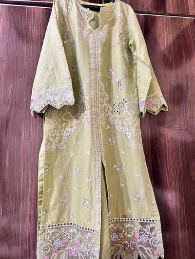 fully embroided dress