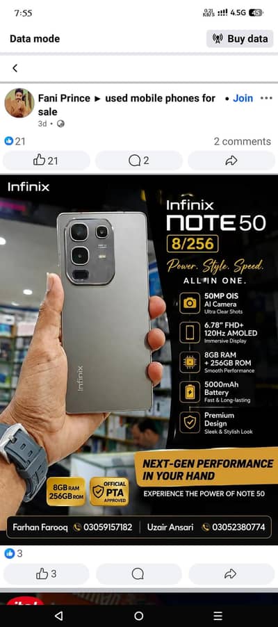 Infinix Note 50