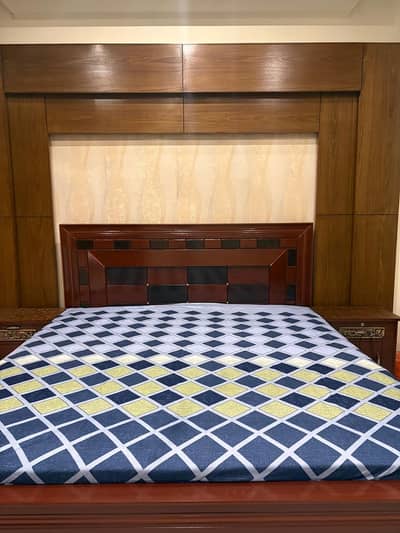 One year old double bed