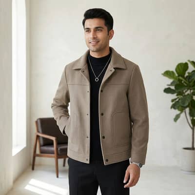 mens slim fit jacket winter koreanstyle allover pakistan delivery
