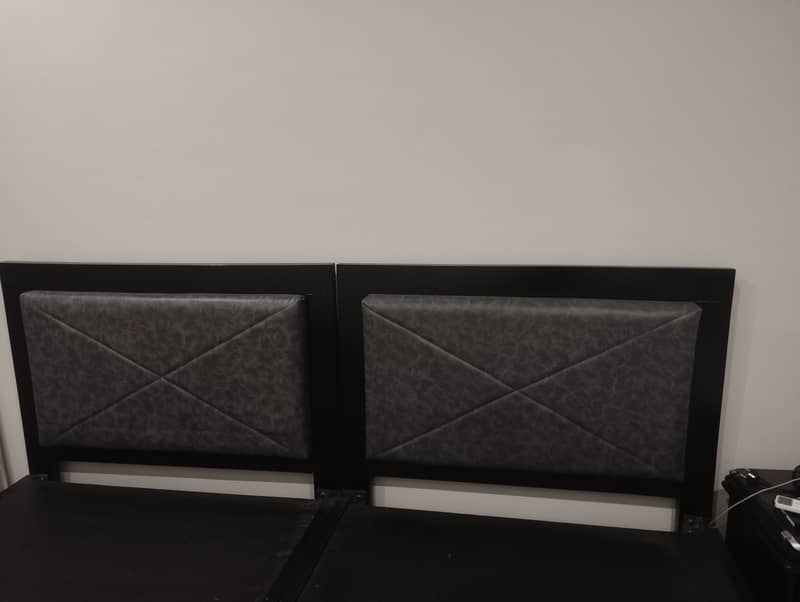 Selling two single solid wood beds 6