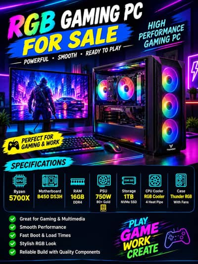 AMD Ryzen 5700X complete build available with graphic card options