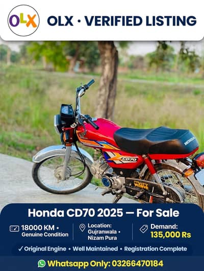 Honda CD70 2025 Model