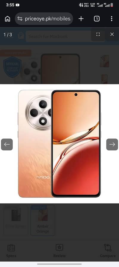 OPPO Reno 12f box Sath he 8gb 256gb