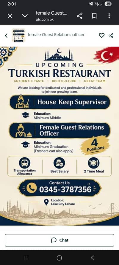 female Guest Relations officer