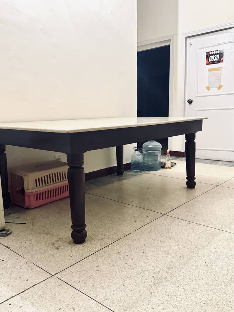 Dining table with marble top 1