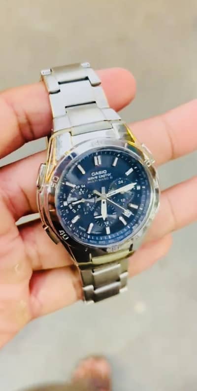 100% Original Casio Wave Ceptor Solar Tough Men Strap Watch 10/10