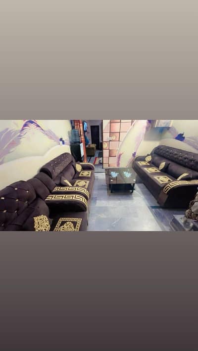 Beautiful Sofa Set Of 3 With glass table free