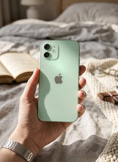 iphone 12 green color 128gb , non pta but sim work