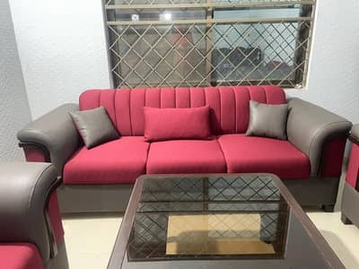 Luxury 7 Seater Sofa Set (3+2+1+1) | Like New | 10/10 Condition