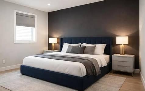 bed set King bed with 2 side tables discount offar 03007718509
