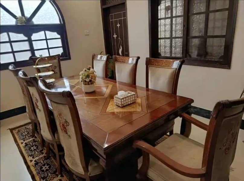 Dining table with Eight chairs 1
