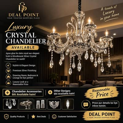 Luxury Crystal Chandelier Available