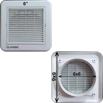Classic 6-Inch Exhaust Fan – Brand New, White Color