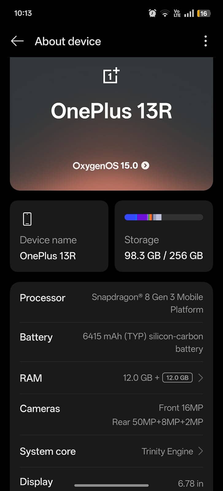 One Plus 13R 0