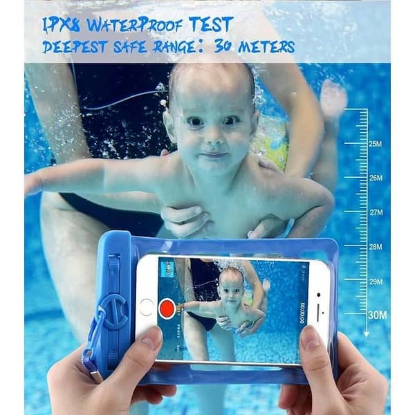 6.2'' Ipx8 (30Meter) Pro Waterproof Phone Bag Case For All Mobile phone 6 7 Plus
