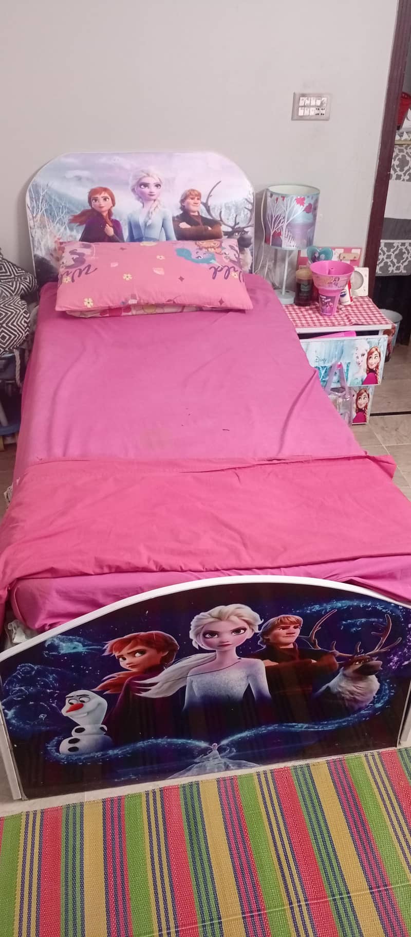 kids bed set elsa theme 2